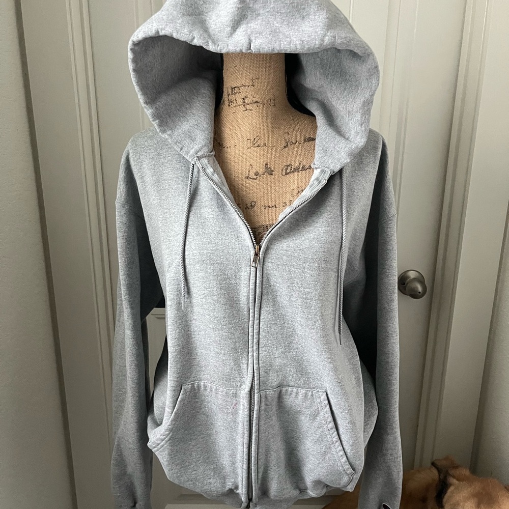 Champion Gray Zip-Up Hoodie